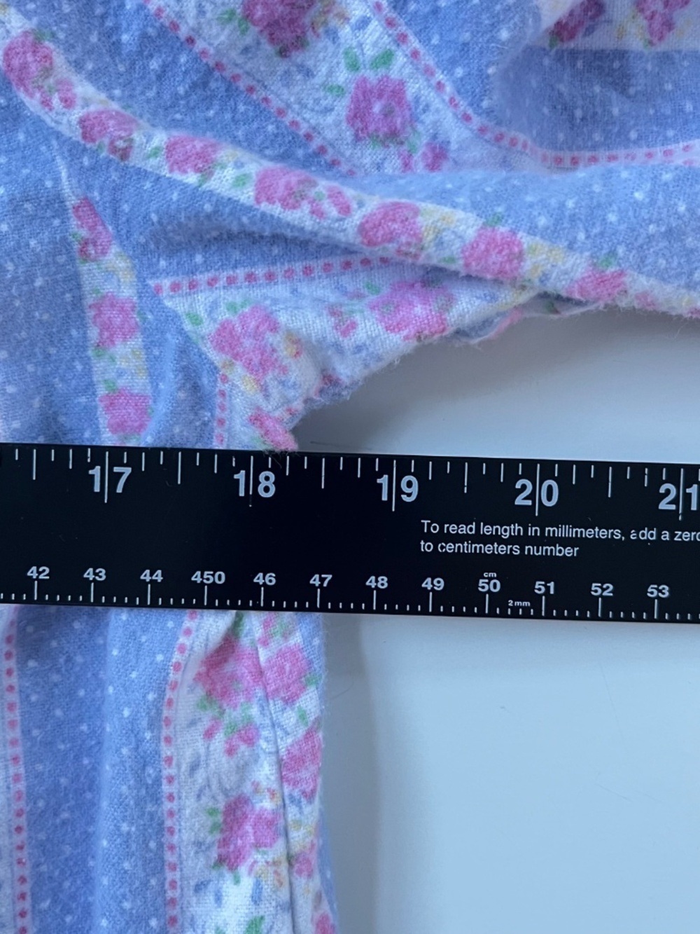 Lanz of Salzburg Tyrolean Nightgown Sz S Blue White Floral Cottagecore Granny - Picture 5 of 10